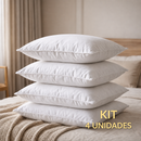 Kit 4 Travesseiros Pluma do Ganso - Antialérgicos